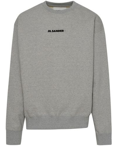 Jil Sander Cotton Sweatshirt - Grey