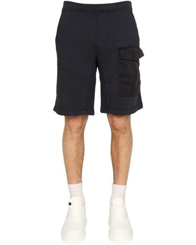 C.P. Company Pocket Bermuda Shorts - Black