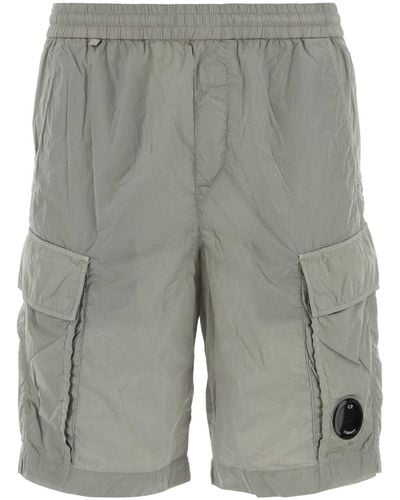 C.P. Company Grey Nylon Bermuda Shorts