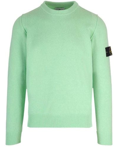 Stone Island Wool Knit Sweater - Green