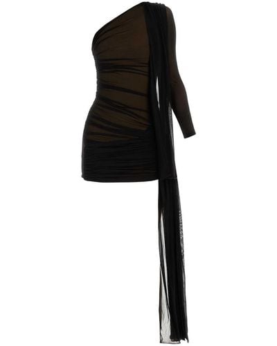 Dion Lee Viscose Blend One-Shoulder Dress - Black