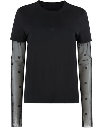Givenchy Cotton Crew-neck T-shirt - Black