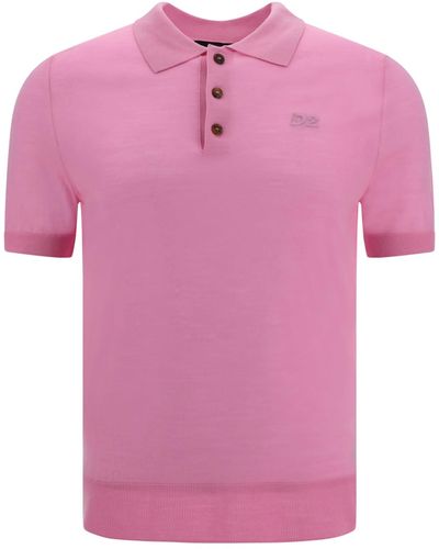 DSquared² Polo Shirts - Pink