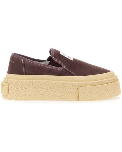 MM6 by Maison Martin Margiela Loafer With Logo - Brown