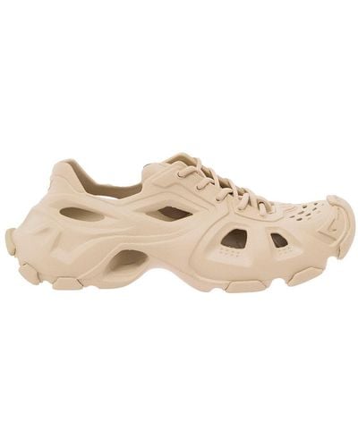 Balenciaga White 'hd' Sneakers With Embossed Logo In Rubber Man - Natural