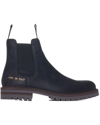 Common Projects Common Projects Leather Chelsea Boots - Blue