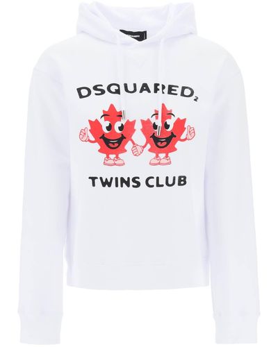 DSquared² Twins Club Hooded Sweatshirt - Red