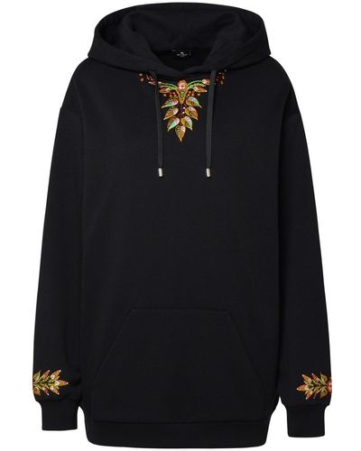 Etro Black Cotton Sweatshirt