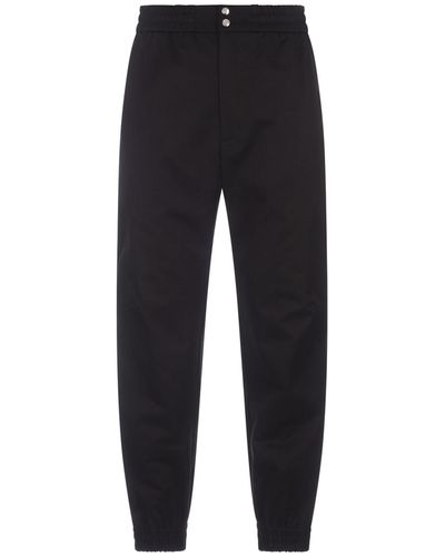 Alexander McQueen Cargo Trousers With Press Button - Black