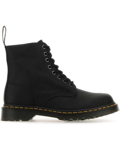 Dr. Martens Leather 1460 Ankle Boots - Black