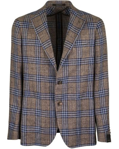 Tagliatore Large Checked Jacket Blazer - Multicolor