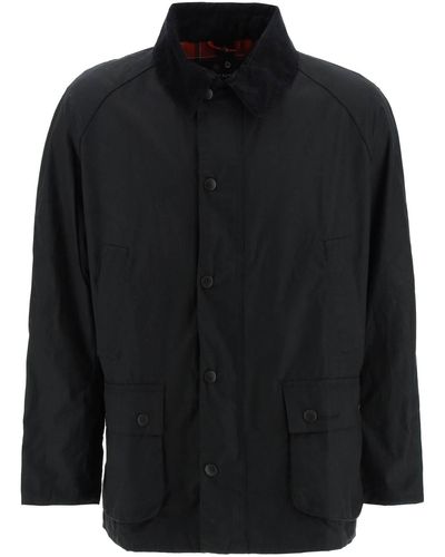 Barbour Ashby Waxed Jacket - Black