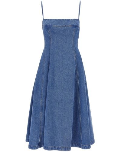 Marni Bleached Coated Dress - Blue