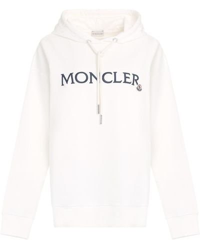 Moncler Hooded Sweatshirt - White