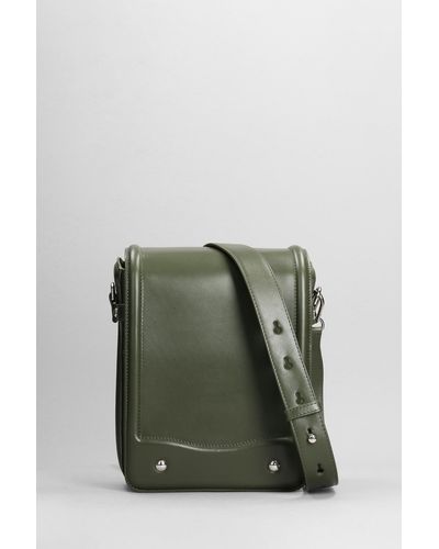 Lemaire Ransel Satchel Shoulder Bag In Green Leather