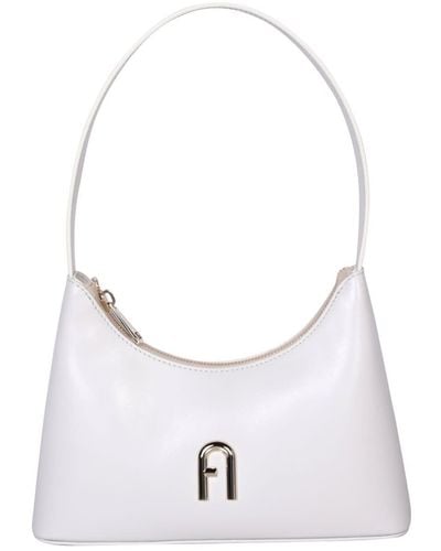 Furla Diamante Mini Marshmallow Handbag - White