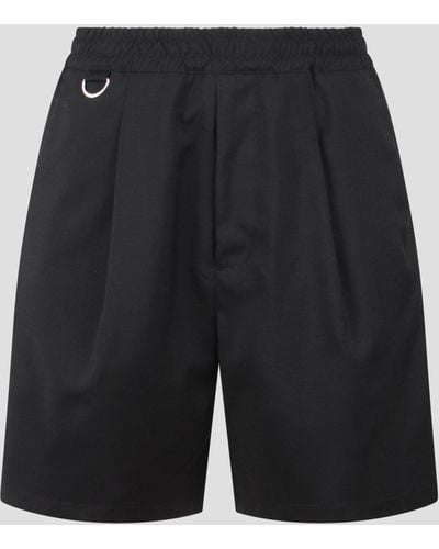 Low Brand Tropical Wool Shorts - Black