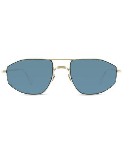 Ahlem Quai Dorsay Brushed Sunglasses - Blue