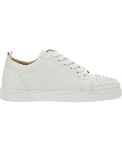 Christian Louboutin Louis Junior Spikes Sneakers - White