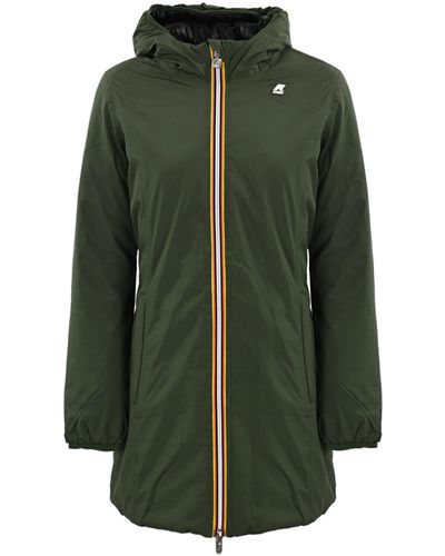 K-Way Denise St Thermo Reversible Jacket - Green