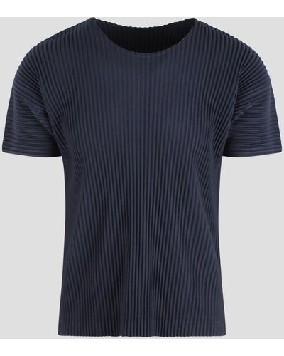 Homme Plissé Issey Miyake Basics T-Shirt - Blue