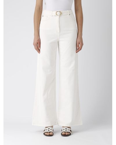Twin Set Cotton Jeans - White