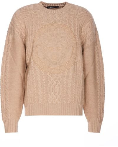 Versace Sweaters - Natural