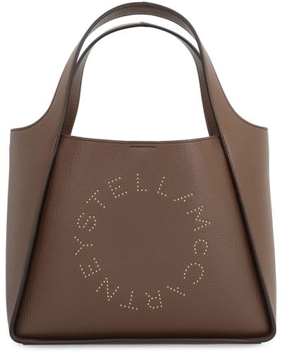 Stella McCartney Stella Logo Tote Bag - Brown