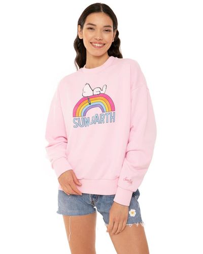 Mc2 Saint Barth Snoopy Sweatshirt Peanuts Special Edition - Pink