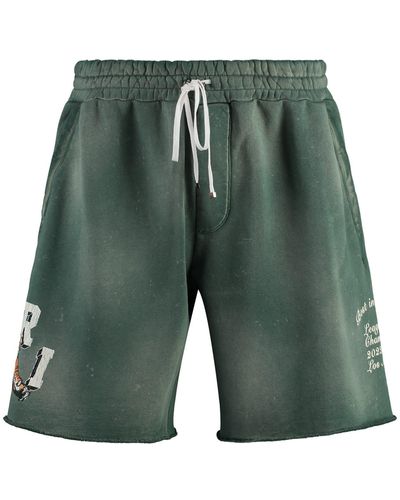 Amiri Cotton Bermuda Shorts - Green