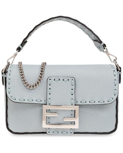 Fendi Baguette Mini Shoulder Bag - Gray