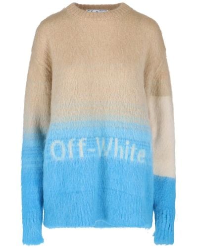 Off-White c/o Virgil Abloh Shaded Effect Sweater - Blue