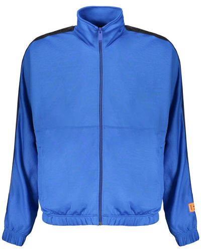 Heron Preston Techno Fabric Full-Zip Sweatshirt - Blue