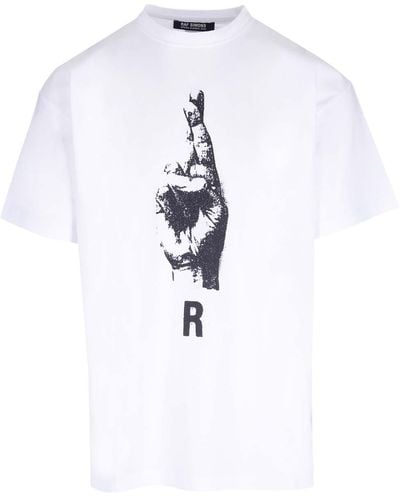 Raf Simons T-Shirt With Front Print - White