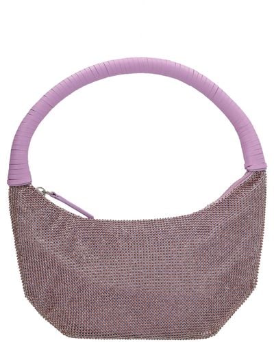 STAUD Pepper Embellished Zipped Tote Bag - Purple