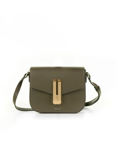 DeMellier London Vancouver Small Leather Shoulder Bag - Green