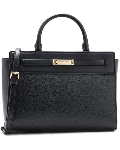 Michael Kors Leather Handbag With Shoulder Strap - Black