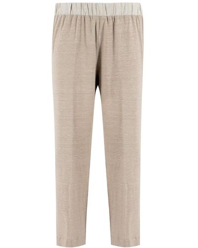 Le Tricot Perugia Trousers - Natural
