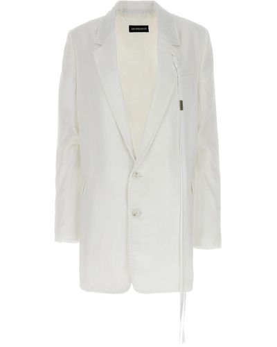 Ann Demeulemeester Agnes Blazer And Suits - White