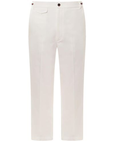 Gucci Web Detailing Pants - White