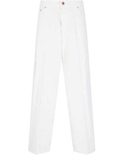 Haikure Cargo Jeans - White