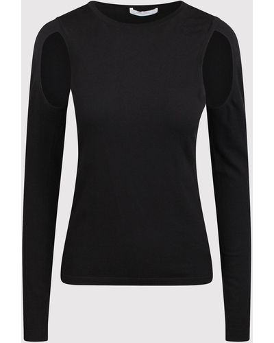 Helmut Lang Cut-out T-shirt - Black