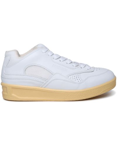 Jil Sander White Leather Trainers