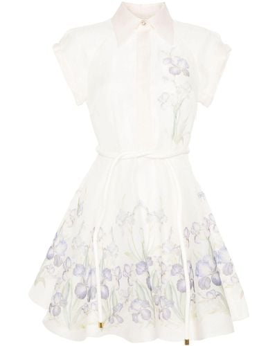 Zimmermann Natura Flip Dress - White