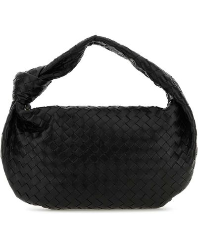 Bottega Veneta Nappa Leather Small Jodie Handbag - Black