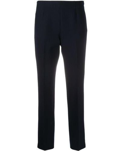 Peserico Cropped Tailored Pants - Blue