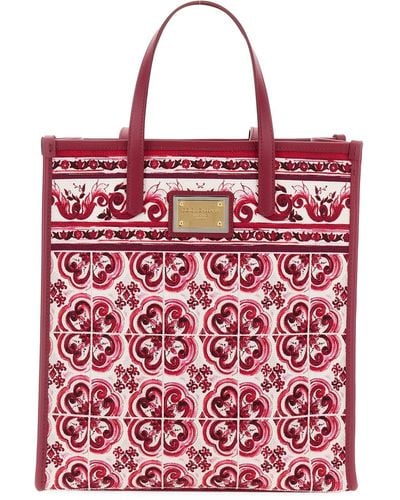 Dolce & Gabbana Small Shopping Bag - Red