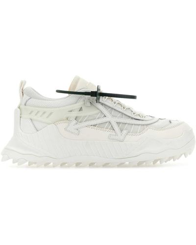 Off-White c/o Virgil Abloh Mesh And Leather Odsy 1000 Trainers - White