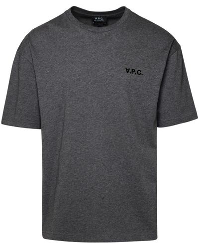 A.P.C. Joachem Gray Cotton T-shirt