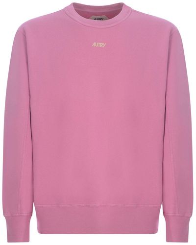 Autry Sweatshirt In Cotton - Pink